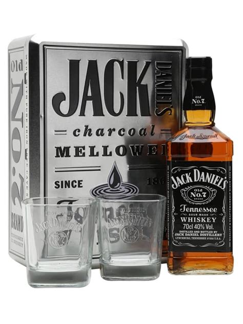 jack daniels metal box with 2 glasses|Jack Daniels Tin Box for sale .